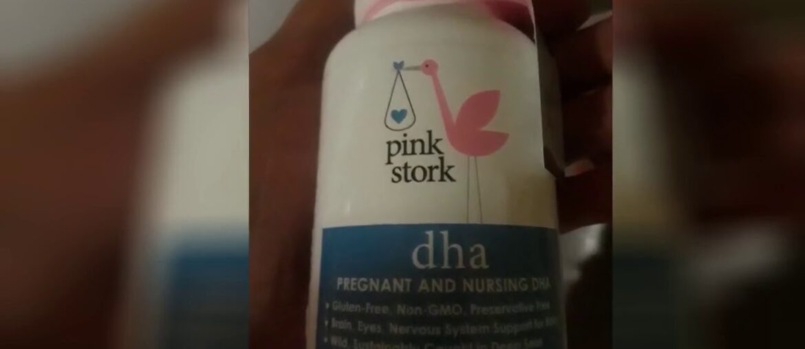 Pink Stork DHA: Prenatal DHA Multivitamin, Enhances Baby’s Brain + Nervous System Development,...