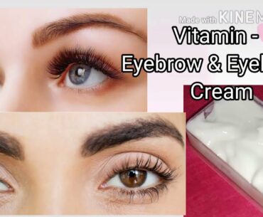 How to grow Eyebrows & Eyelashes fast in Tamil || Vitamin E Eyebrow cream