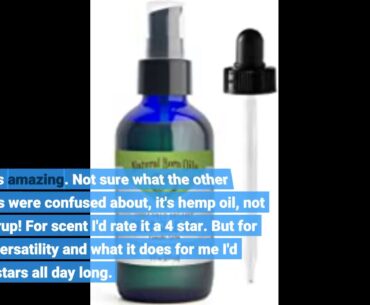 Hemp Oil for Pain & Stress Relief, Ecofinest 100% Natural Hemp Seed Extract Rich in Vitamin & O...