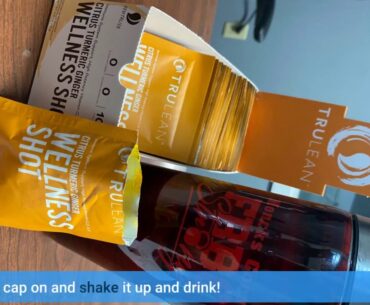 Review: Trulean Immune Support Wellness Shot Vitamin C D B12 Zinc Turmeric Ginger with Lemonade...