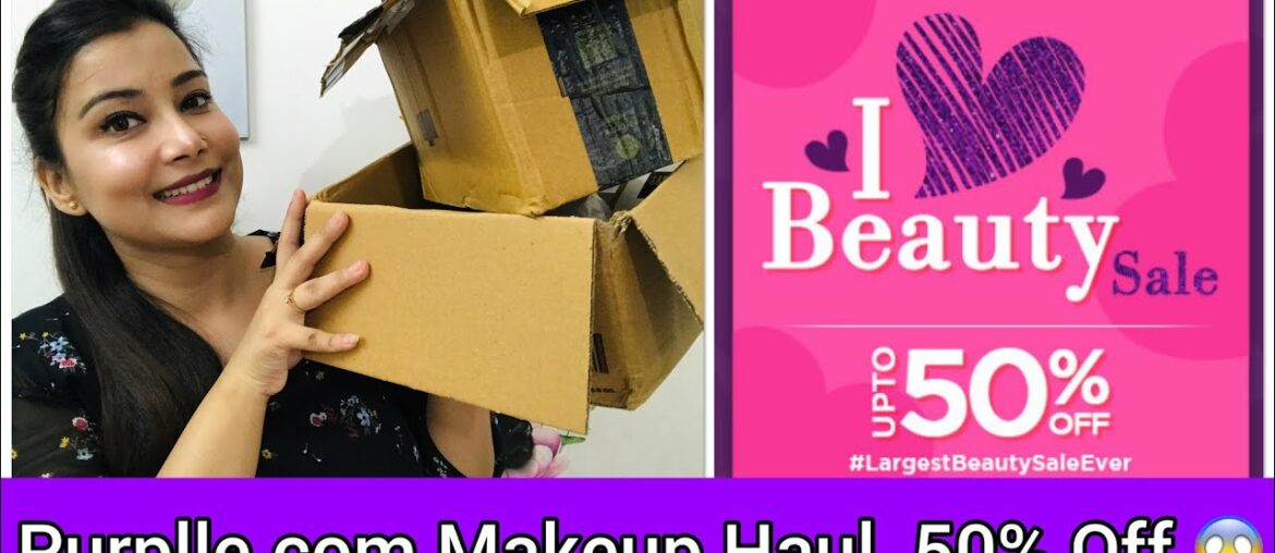 *Huge* Purplle.com Haul | #LargestBeautySaleEver Upto 50% off | Makeup + Skincare Haul |