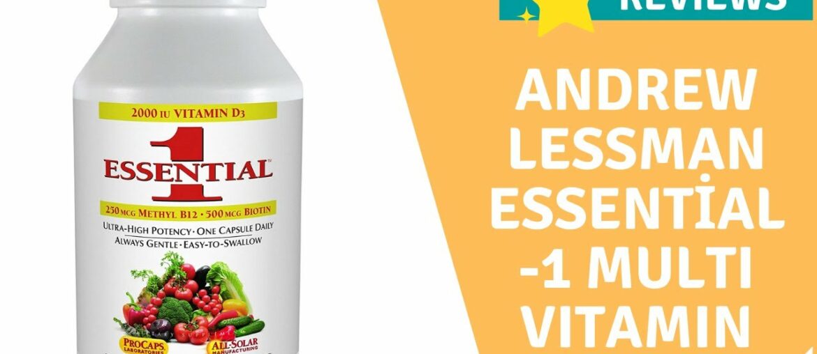 Andrew Lessman Essential-1 Multivitamin 360 Small Capsules 2000 IU Vitamin D3. 250 mcg Methyl