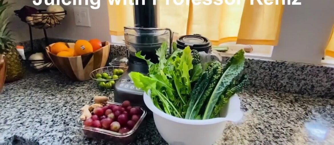 Green Juice Recipes: Dandelion Greens, Kale Greens, Red Seeded Grapes, & Ginger