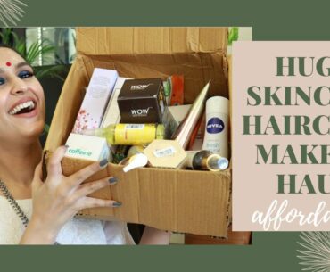 Huge Skincare/Haircare/Makeup Haul SELF BOUGHT|Good Vibes,DermaDoc,Aroma Magic &more |Chetali Chadha