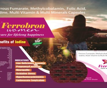 Ferrobron Women Nutritional Food Supplement - With Benefit of Iodine Multi Vitamin Capsules