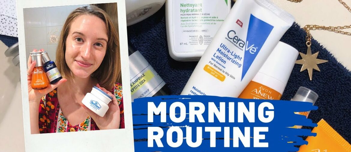 MORNING SKINCARE ROUTINE | CeraVe, Dr.Belmeur, Avon Anew, Olay, High Beauty