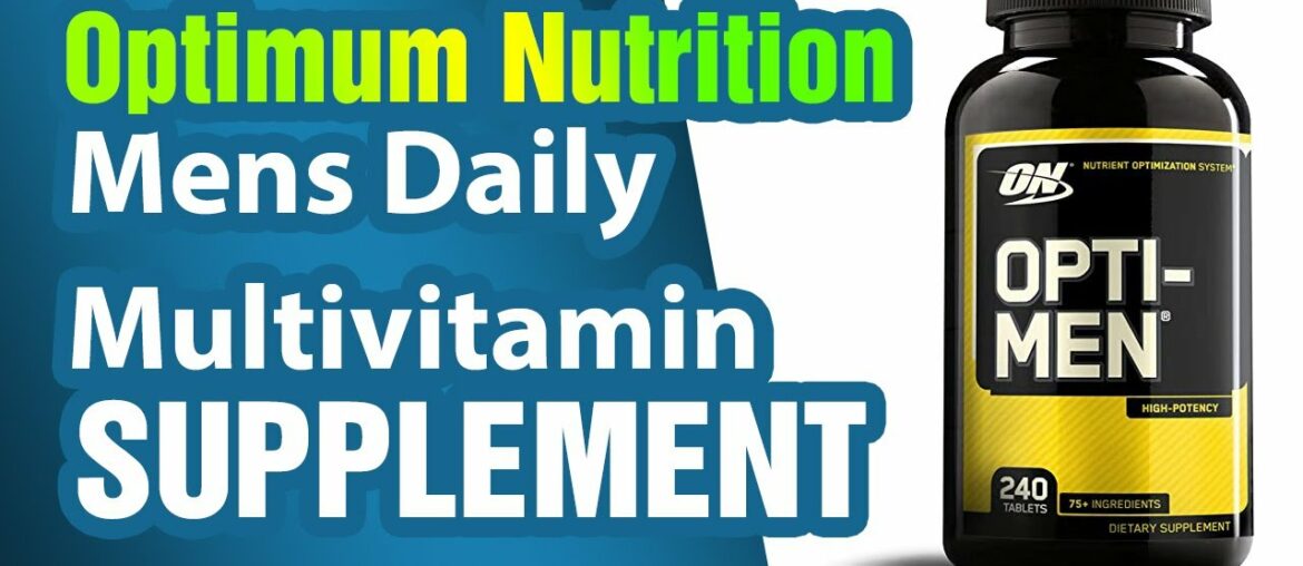 Optimum Nutrition Opti-Men, Vitamin C, Zinc and Vitamin D, E, B12 for Immune Support Mens