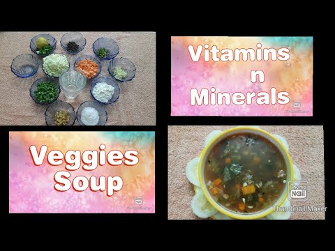 Vitamins n Minerals - Vegg Soup..|| Veggies Healthy Soup Recipe || Simple Miracles by Radha