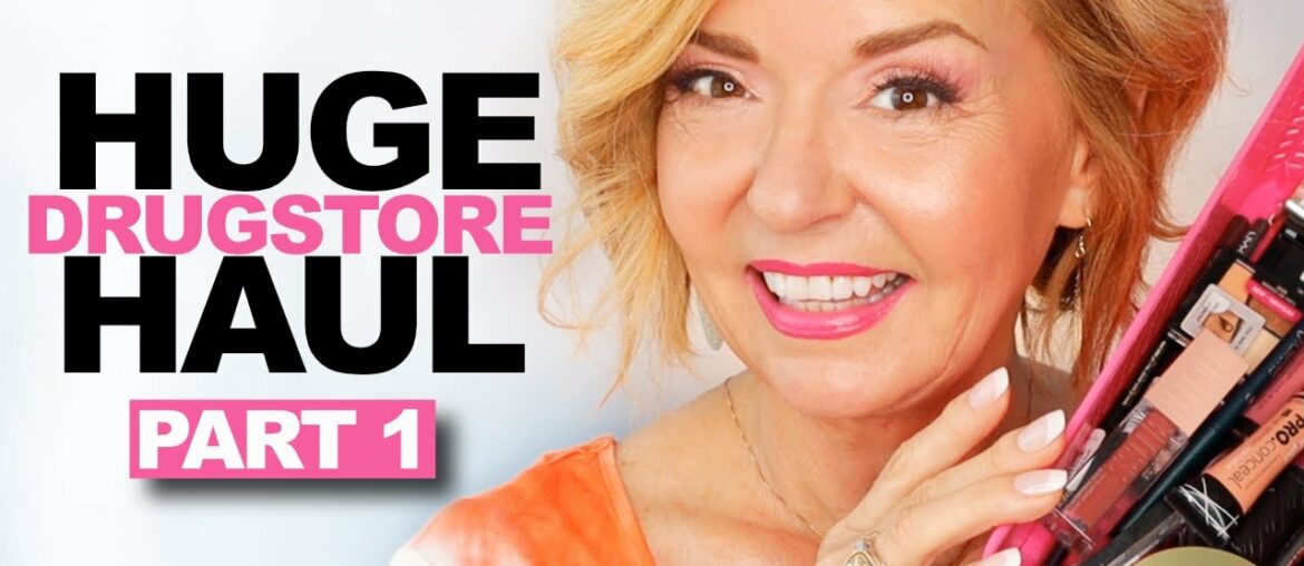 HUGE Drugstore Makeup Haul - Over 50 Mature Skin