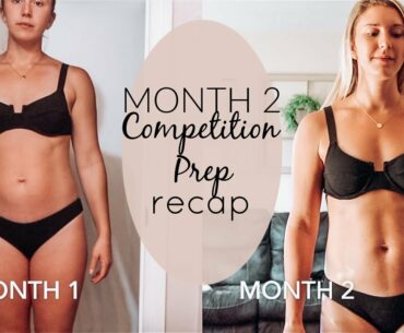 MONTH 2 COMPETITION PREP RECAP | WELLNESS OR FIGURE COMPETITION | NEW TRAINING PHASE | MEGAN HURST