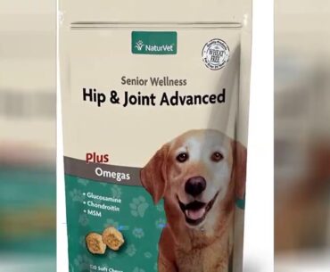 Senior Wellness Hip & Joint Soft Chew Supplement for Dogs with Omegas for Advanced Joint Suppor...