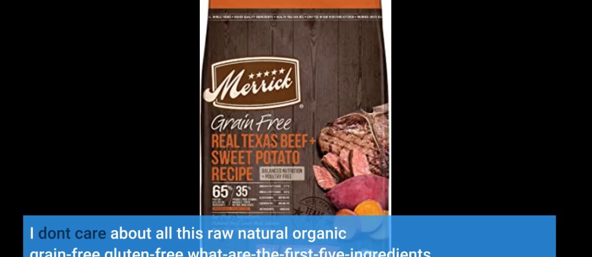 Merrick Grain Free Real Texas Beef & Sweet Potato Dry Dog Food, 12 lbs.