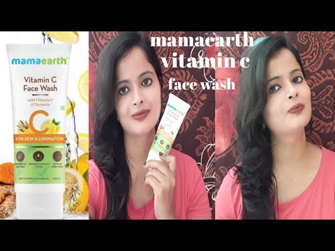 Mamaearth vitamin c face wash with vitamin C & Turmeric review and demo suitable for all skin type.