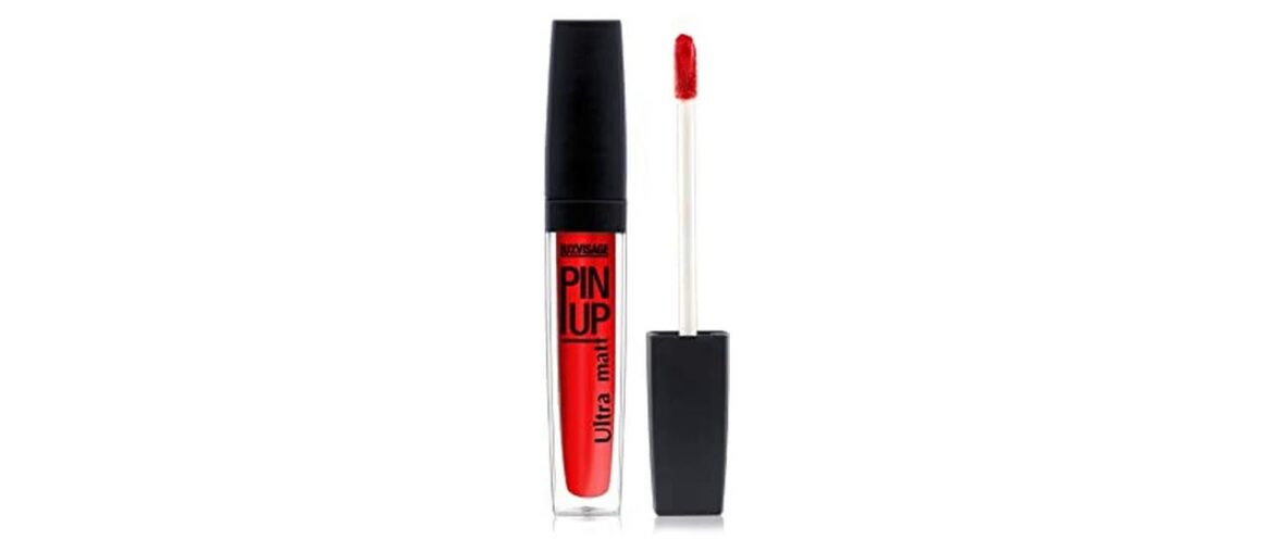 Review Luxvisage Matte Effect Nourishing Liquid Lipstick Pin Up with Vitamin E (shade 29 (red flowe