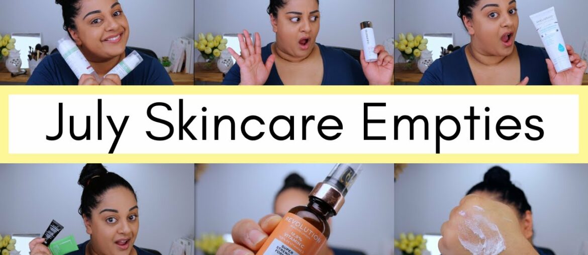 July Skincare Empties | Vitamin C, Resurfacing Treatments & LOTS of Product Fails | Beck Wynta