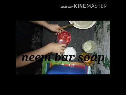 DIY cold pressed neem soap/ can be protection for covid-19