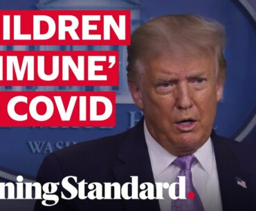 Donald Trump: children 'virtually immune' to coronavirus as he defends his previous claim