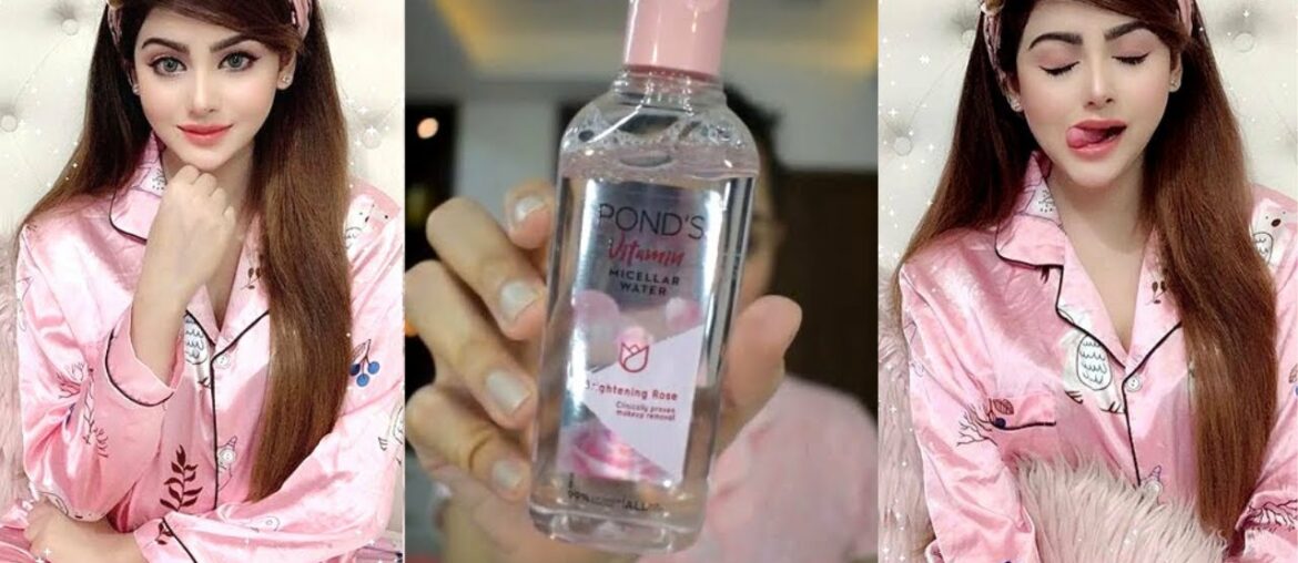 Pond's Vitamin Micellar Water Brightening Rose Review| Use This Daily At Bed Time & Get Glowing skin