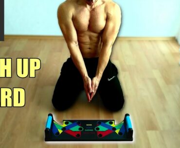 Push Up Board with Handle Bars - Best Home Gym Equipment for Workout Exercises