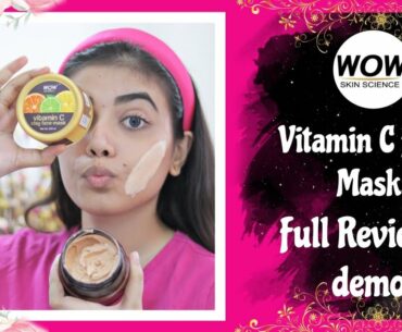 WOW Skin Science Vitamin C face mask | Full review & demo | Official Heena Vahid.
