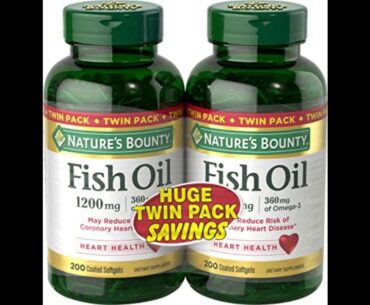 Nature's Bounty Omega-3 Fish Oil, Heart Health, 1200 mg, 320 Rapid Release Softgels