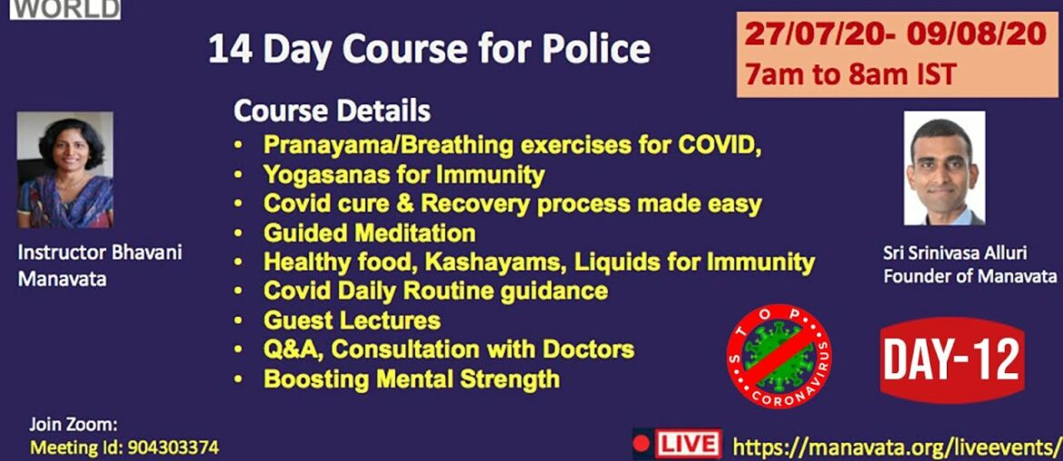 Yoga for Immunity | Covid Care For Quarantine Patients Day -12 | Bhavani Akkina | Srinivasa Alluri