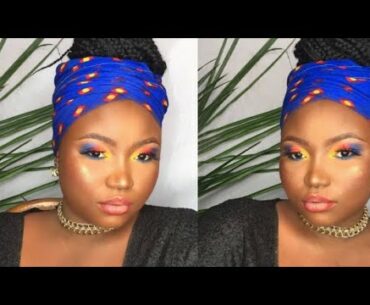 ANKARA INSPIRED MAKEUP || beginner friendly