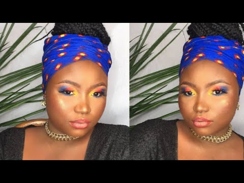 ANKARA INSPIRED MAKEUP || beginner friendly