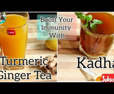 Boost Your Immunity With #TurmericGingerTea & #Kadha | By Monalisa