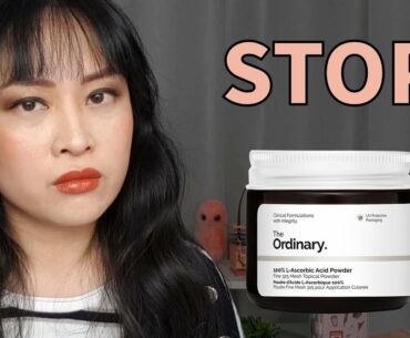 Not Good: The Ordinary's Niacinamide and L-Ascorbic Acid Powders | Lab Muffin Beauty Science