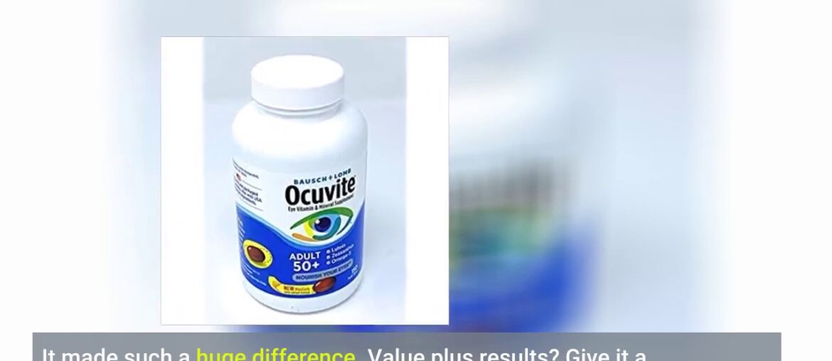 [Review] Ocuvite Adult 50+ Vitamin & Mineral Supplement, 50-Count Soft Gels