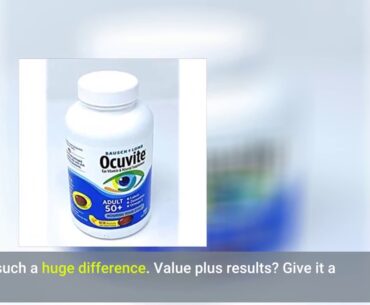 [Review] Ocuvite Adult 50+ Vitamin & Mineral Supplement, 50-Count Soft Gels