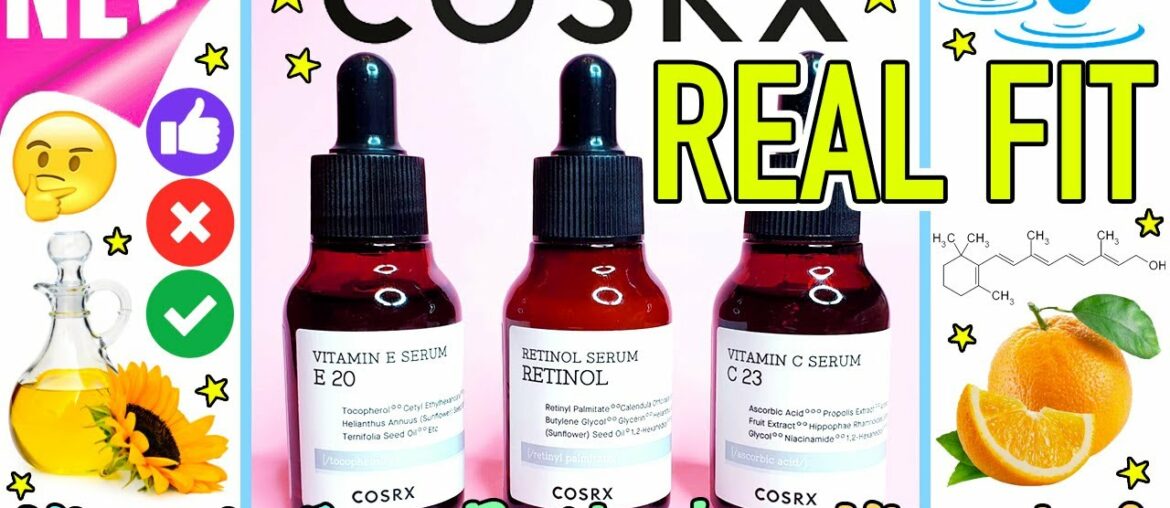 #Cosrx REAL FIT -Vitamin Serum Line! - #RETINOL #VITAMINC - #Swatches + #Firstimpressions - #kbeauty