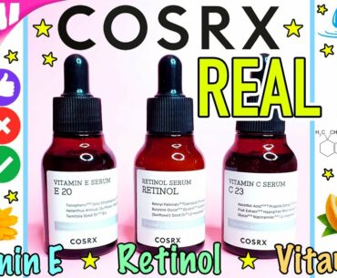 #Cosrx REAL FIT -Vitamin Serum Line! - #RETINOL #VITAMINC - #Swatches + #Firstimpressions - #kbeauty