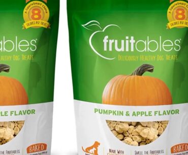 Fruitables Baked Dog Treats Pumpkin & Apple Flavor 7 Oz