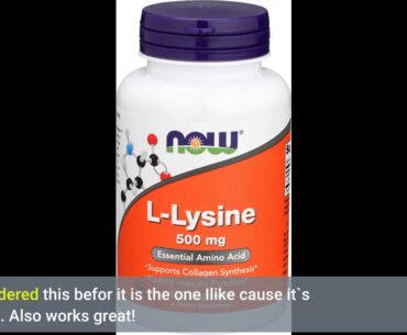 NOW L-Lysine Capsules, 500mg, 250 Count