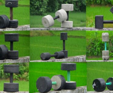 How i made my concrete dumbbells in LOCKDOWN ? / Adjustable weight / Homemade gym equipment