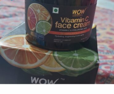 Mini review Wow vitamin c face cream | Life's insight Pallavi