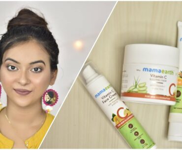 Mamaearth Vitamin C Face Wash, Cream Sleeping Mask Review / Deepanwita Dutta