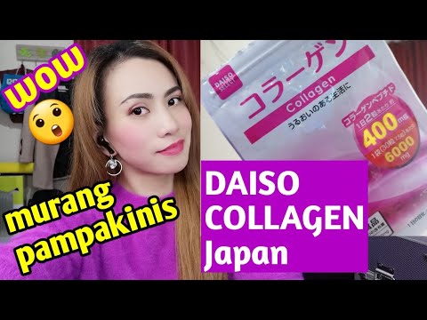 DAISO COLLAGEN review | Murang Collagen na Pampakinis | Murang Skin Whitening Supplement | Vitamin C