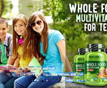 Review: NATURELO Whole Food Multivitamin for Teens - Natural Vitamins & Minerals for Teenage Bo...