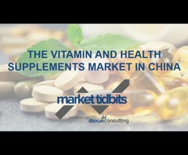 Market Tidbits 3: Vitamin and health supplements market in China