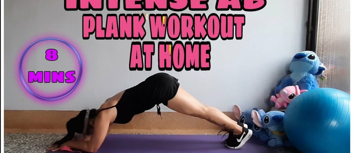 INTENSE KILLER AB PLANK WORKOUT at HOME(belly fat burner,)8 mins CYNDY DURAN