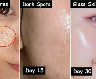 Damaged Skin Repair in 30 Days - Close LARGE OPEN PORES & Remove Dark Spots | Get GLASS Skin