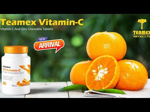 Teamex Vitamin C & Zinc chewable tablets | Source of vitamin c & zinc for immunity booster . informa