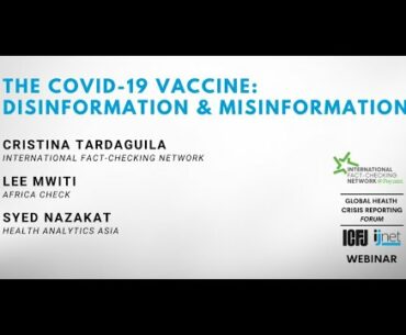 Webinar 50: The COVID-19 Vaccine: Disinformation & Misinformation