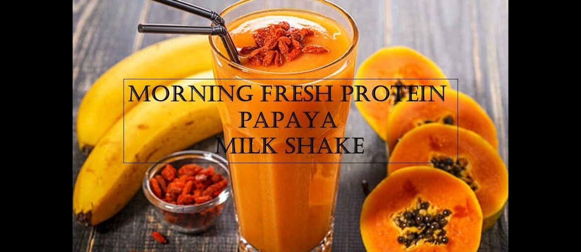 Papaya protein milk shake | Papaya milk shake recipe | workout juice | Beauty juice | Healthy juice