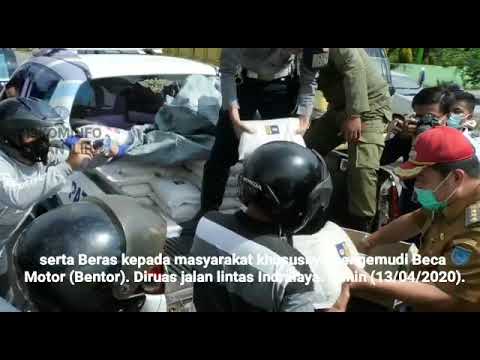 Giat Bersama Lawan Covid-19, Bupati OI bagikan Masker, Vitamin dan Beras