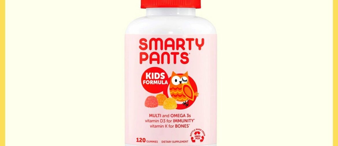 SmartyPants Kids Formula Daily Multivitamin Vitamin C, D3, and Zinc for Immunity, Omega 3 Fish Oil