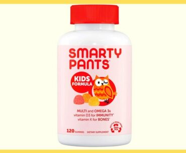 SmartyPants Kids Formula Daily Multivitamin Vitamin C, D3, and Zinc for Immunity, Omega 3 Fish Oil